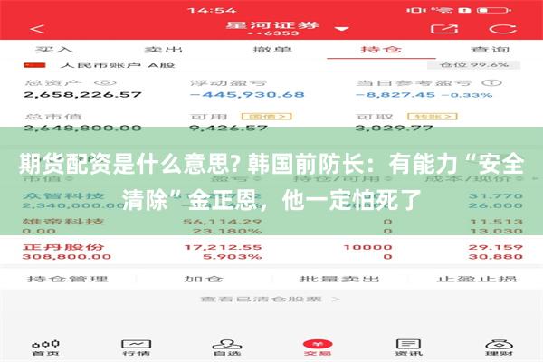 期货配资是什么意思? 韩国前防长：有能力“安全清除”金正恩，他一定怕死了