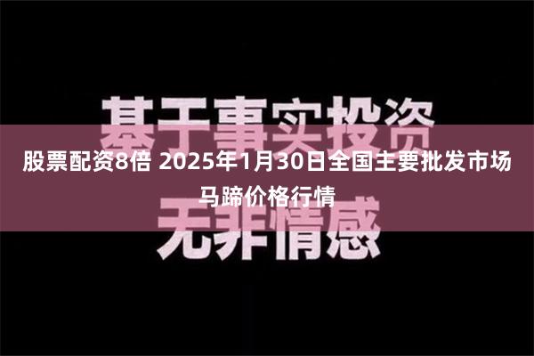 股票配资8倍 2025年1月30日全国主要批发市场马蹄价格行情